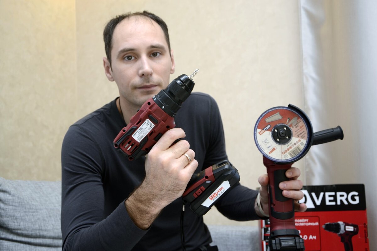 Мой набор аккумуляторного инструмента Redverg. @Горбунов Сергей Канал Самостройщика