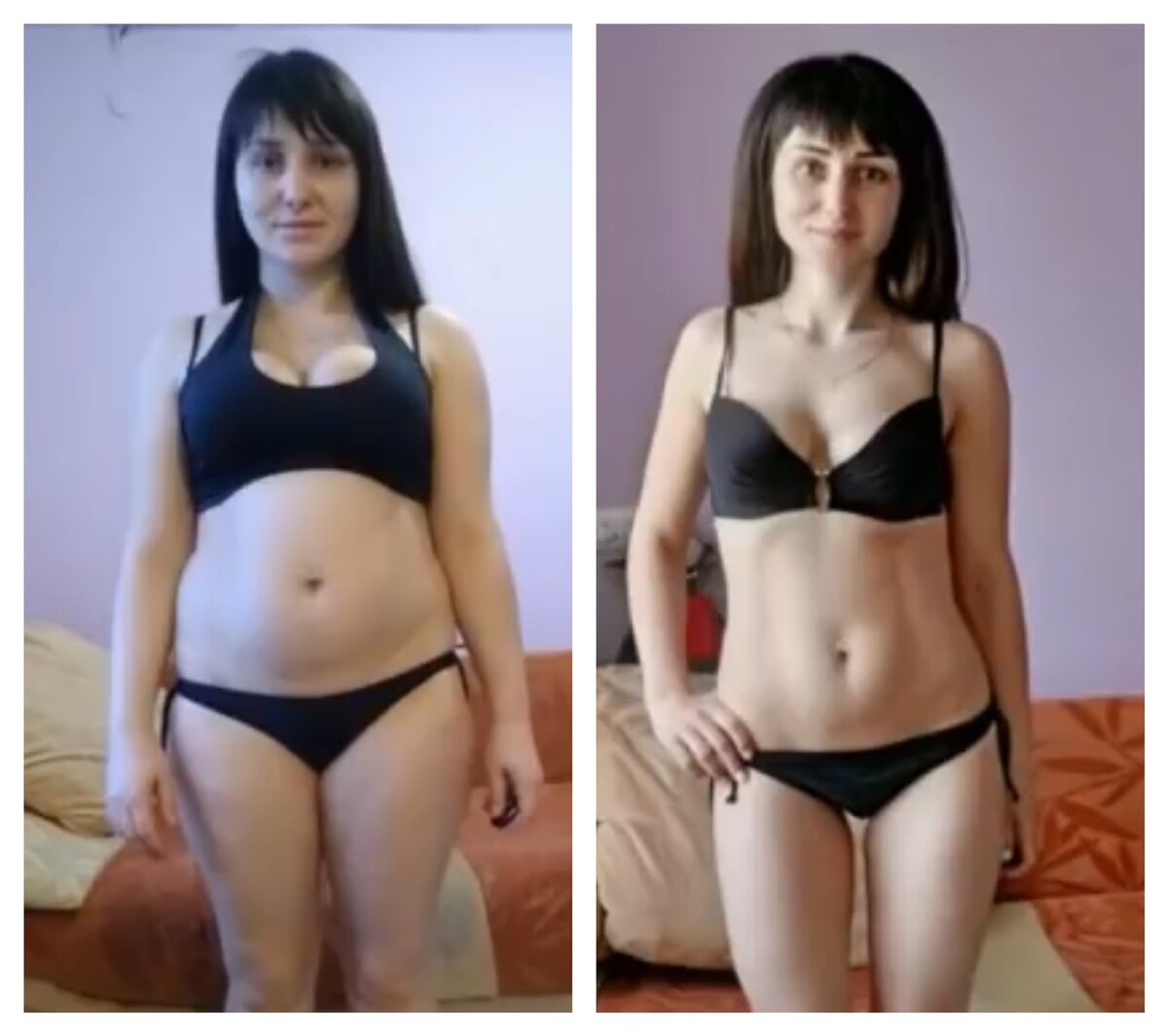 до и после похудения реальные