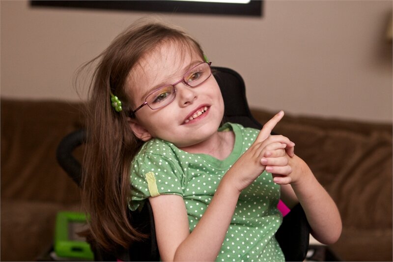 Ребенок с синдромом Ретта