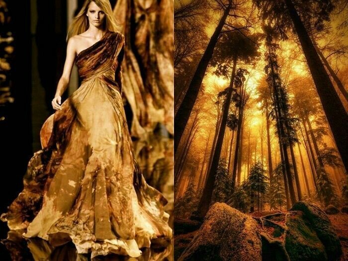 Платье-лес