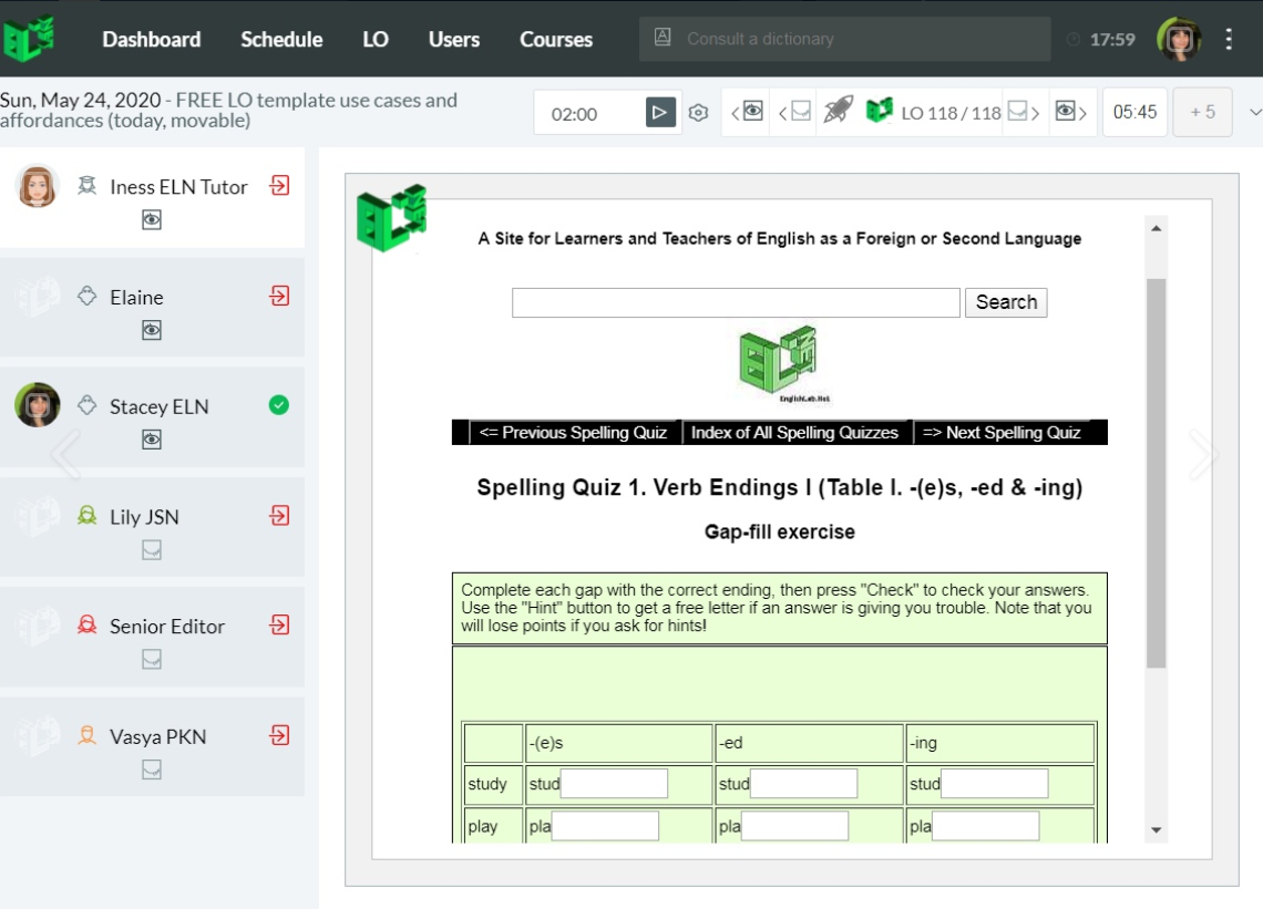 Иногда полезно заниматься образовательной палеонтологией - Hot Potatoes quizzes отлично интегрируются в ELN Classrooms - можно покликать, самопроверяются 