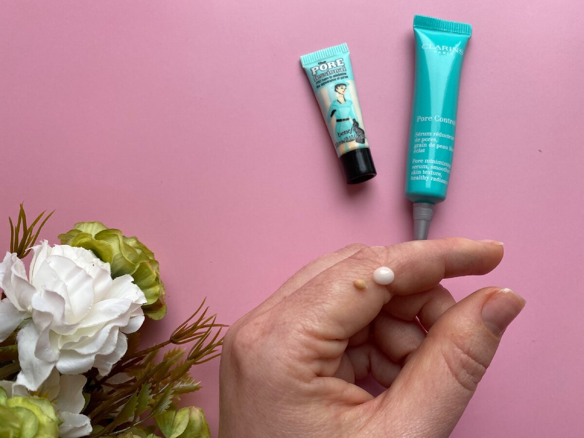 Clarins Pore Control 2700 руб., Benefit затирка 1 000 руб. за 7,5 мл