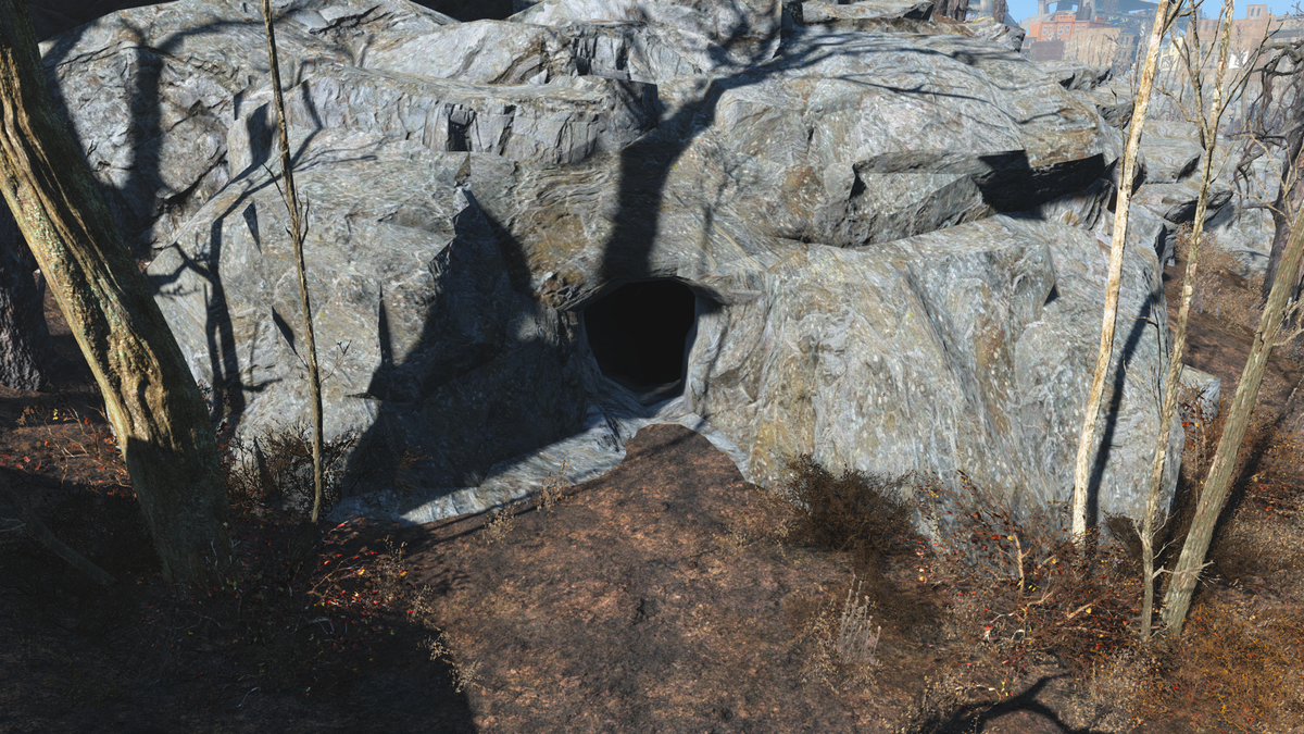 Пещера в  которую ведут следы