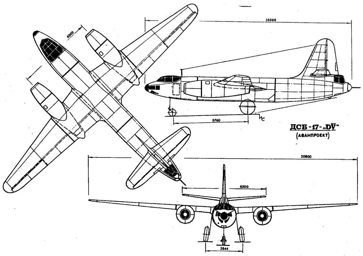 Схема РБ-17 (с другим двигателем). Источник фото: http://aviadejavu.ru/