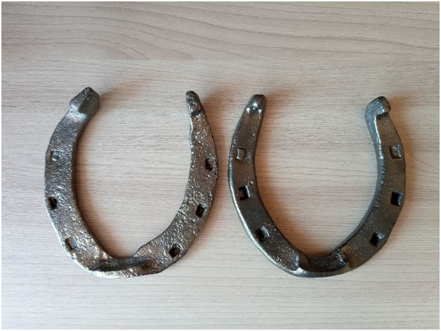Подковки в цинке, одна светлей, другая темней, но вид интересный у обеих.
