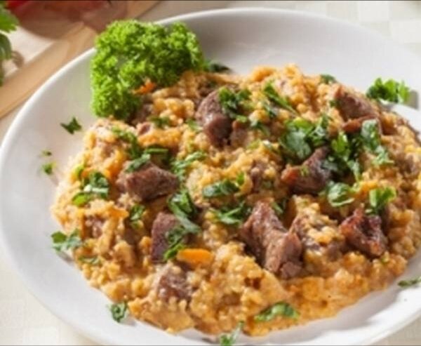 Гороховая каша с мясом. 