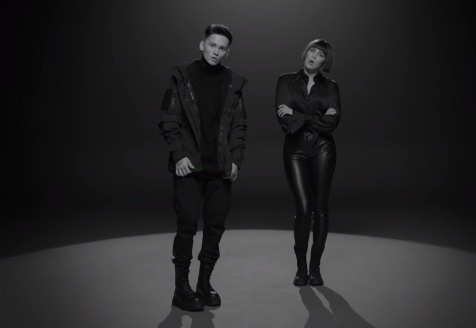 Даня Милохин и певица MARUV  и черно-белый клип