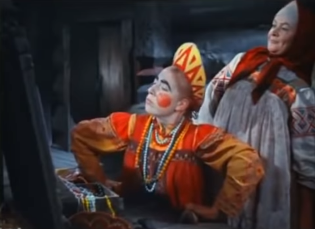 Скрин с кадра из фильма "Морозко"