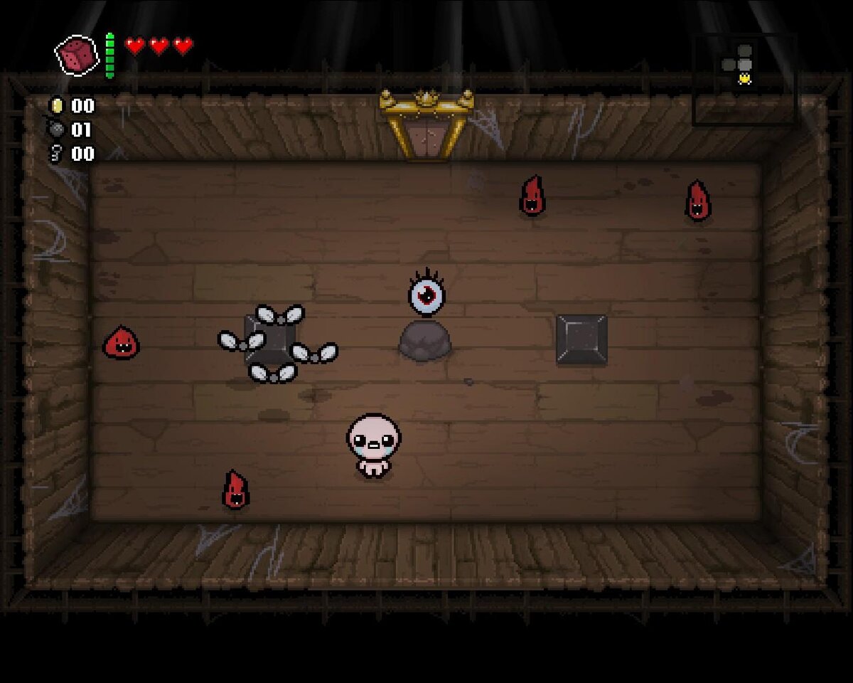 binding of isaac комната с кроватью