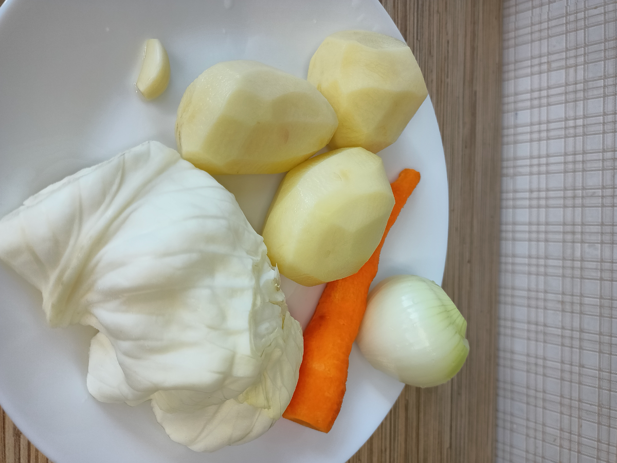 Овощи для драников