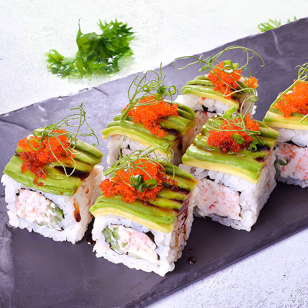 Роллы с крабом и авокадо 🥑