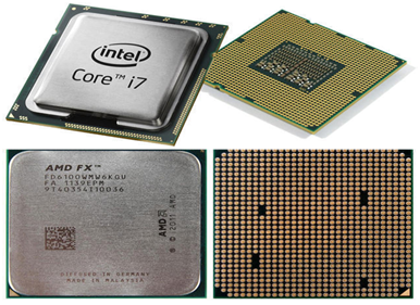 Представители процессоров intel amd