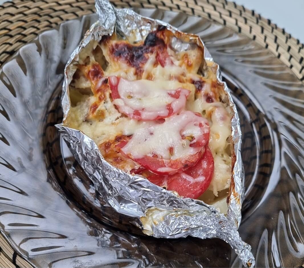 треска в фольге