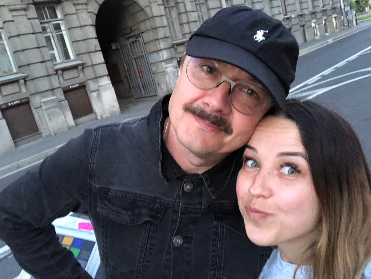 С актером и режиссером Владимиром Шевельковым. Август, 2019