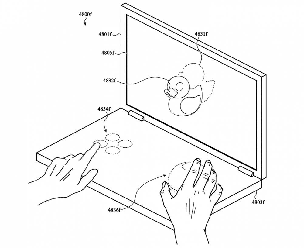 В ноутбуках MacBook может появиться виртуальная клавиатура и беспроводная  зарядка для телефона | Онлайн Патент. Регистрация товарных знаков,  патентов, программ | Дзен
