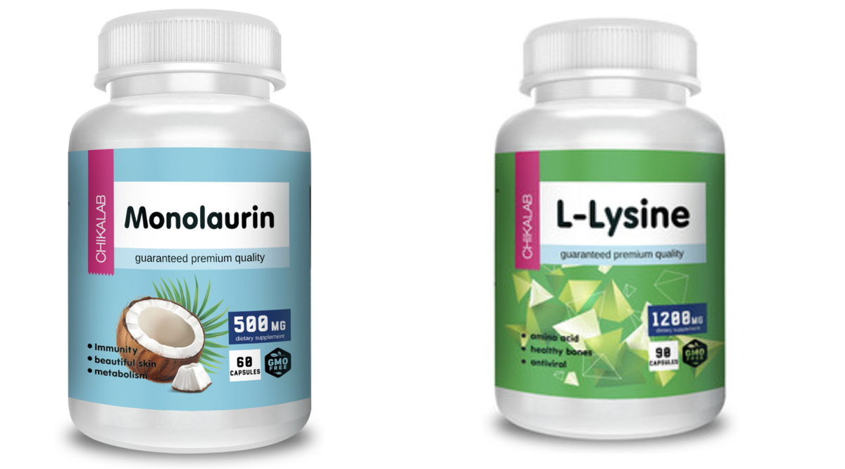 Бады Монолаурин и Л-Лизин от компании Чикалаб