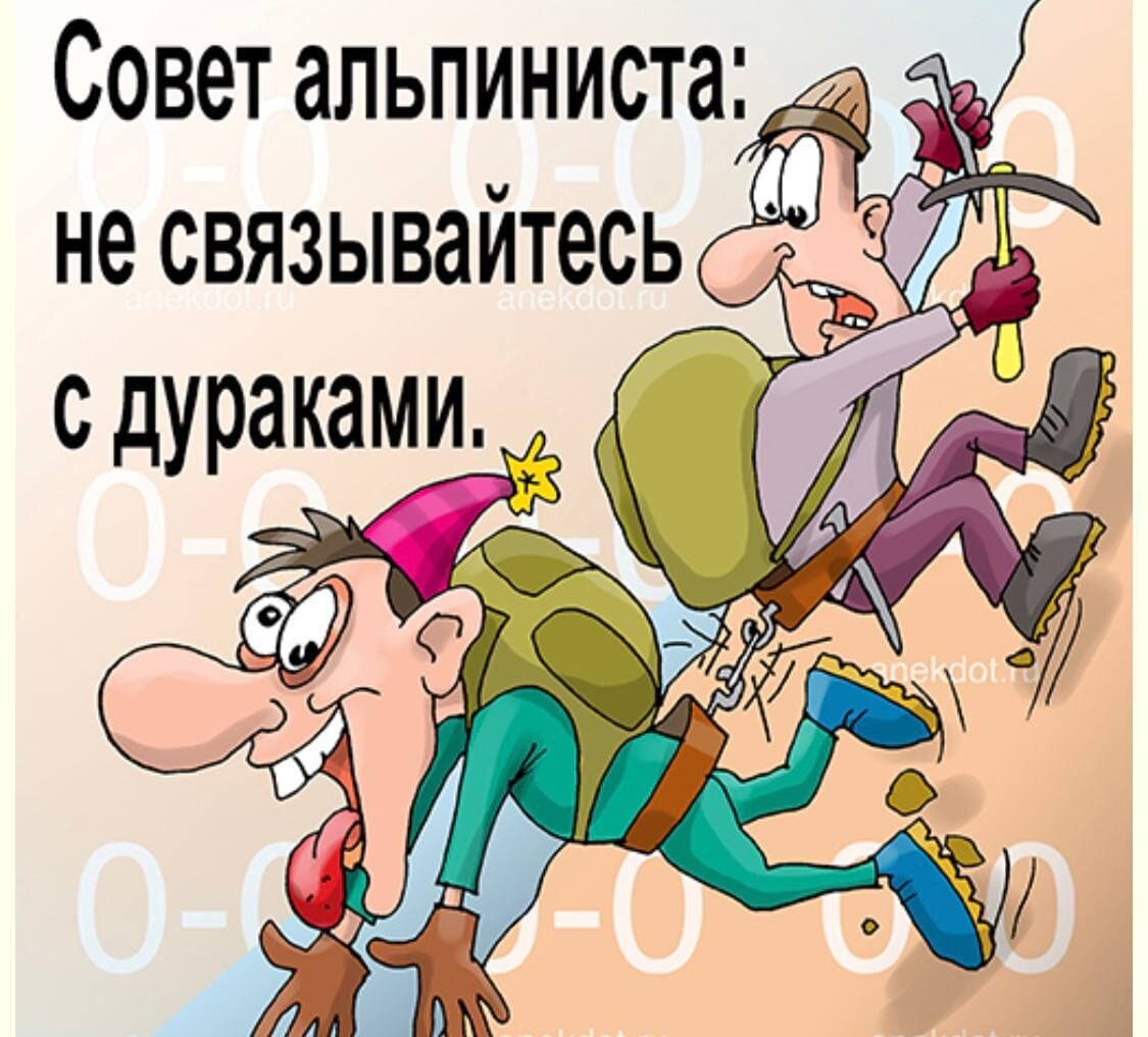 Приколы дураков. Анекдоты про альпинистов. Совет альпиниста не связывайтесь с дураками. Шутки про дураков. Приколы про дураков картинки.