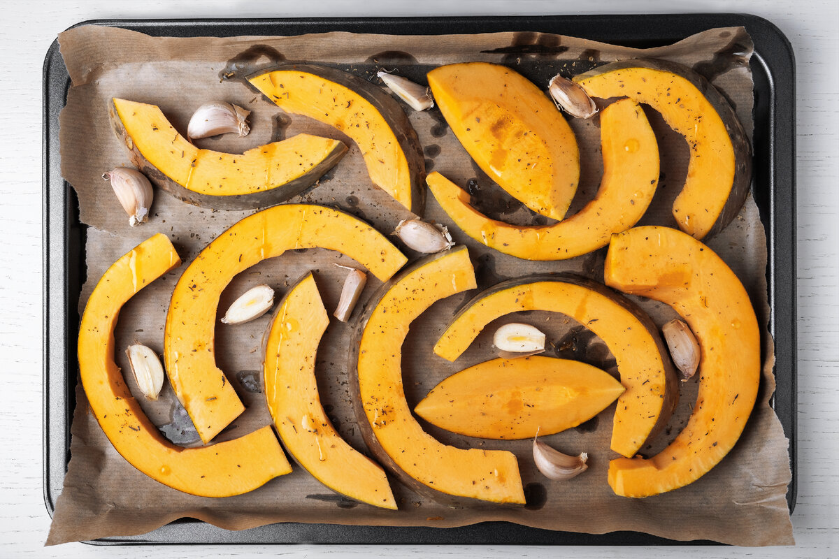 Куски тыквы.