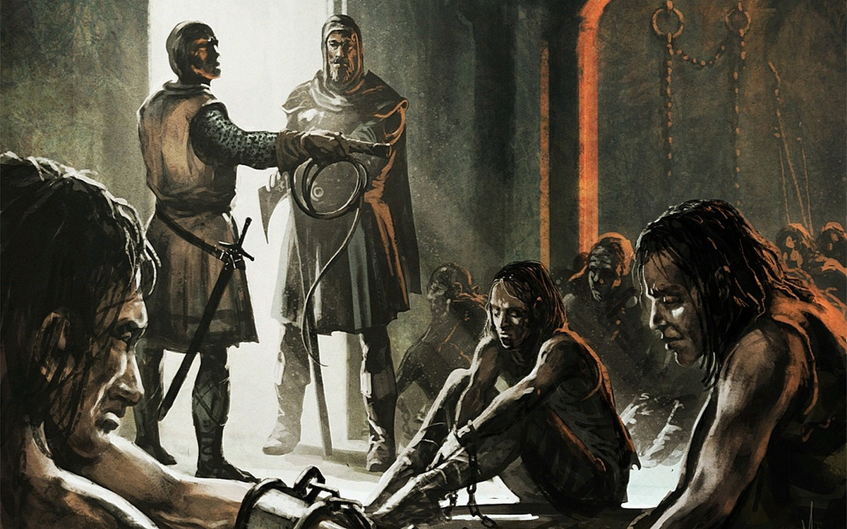 пленник в цепях арт фэнтези. художник николай бессонов пленница. люди пленники. фэнтези рабыня. рабы фэнтези.