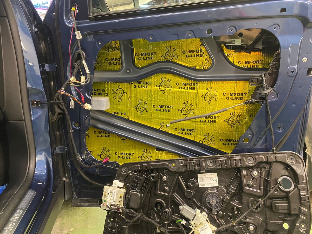 Вибро изоляция дверей внутренний слой