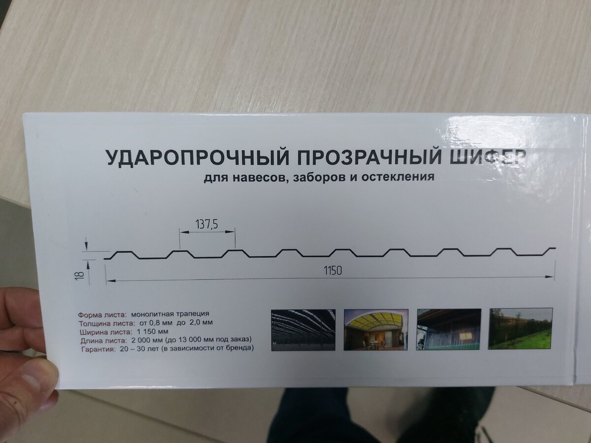 Параметры листа