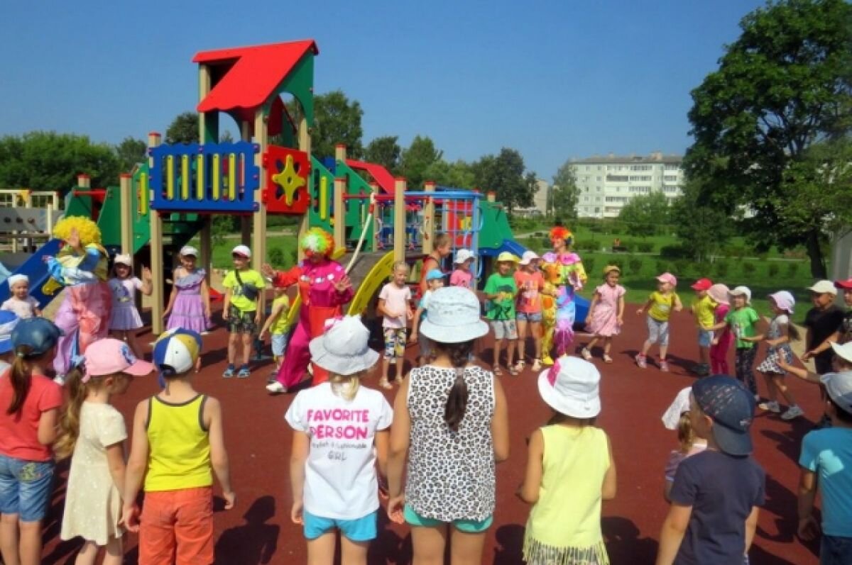    В детских садах Тверской области устанавливают новые игровые площадки