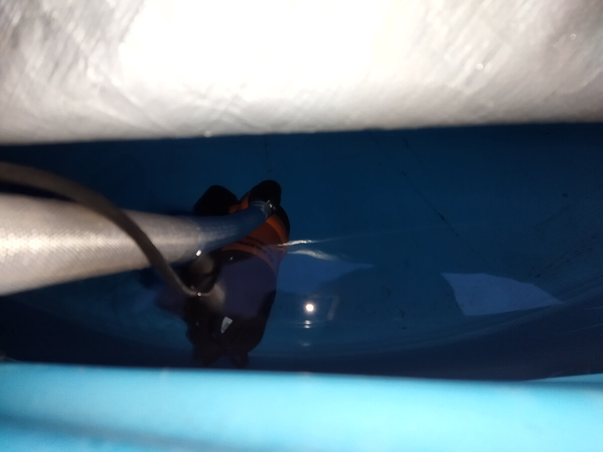 Насос работает