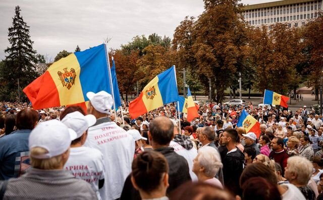    Акция протеста в Кишинева сторонников партии Шор partidulsor. md