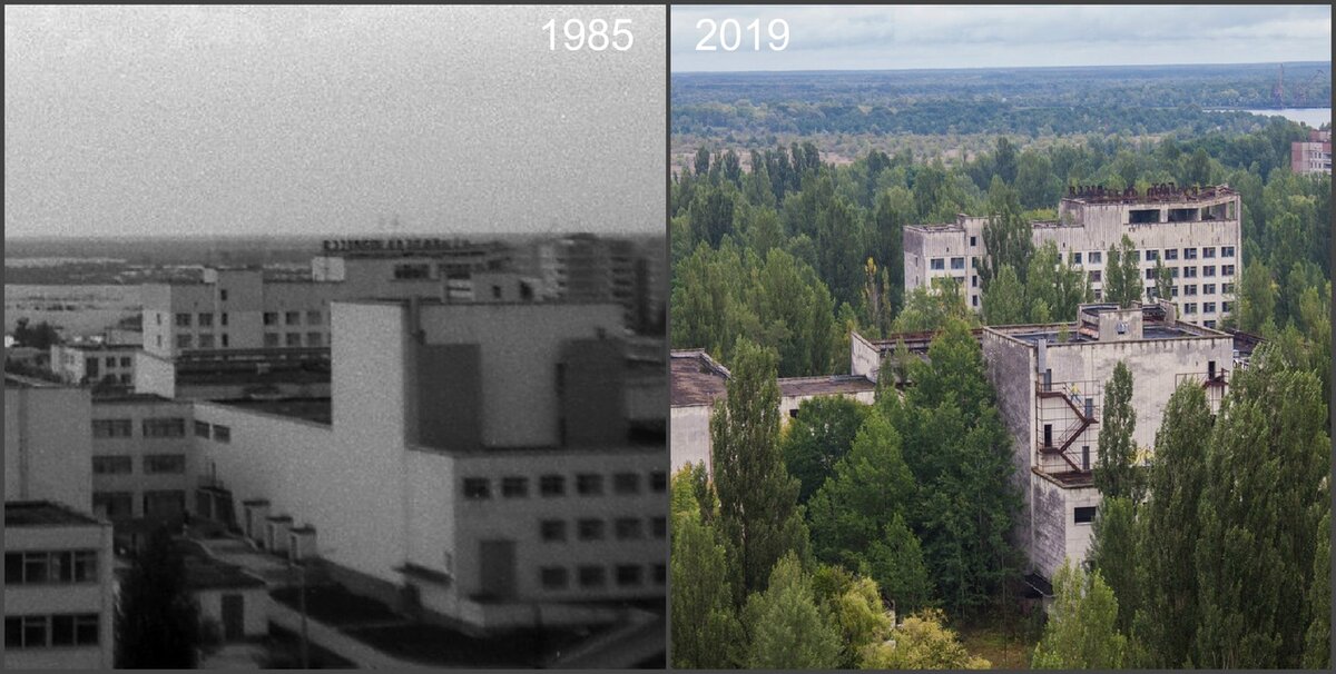 Фото города припять до и после аварии