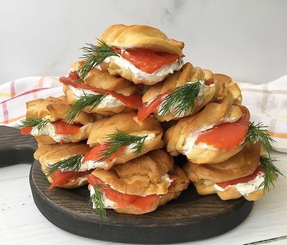 Панкейки с семгой