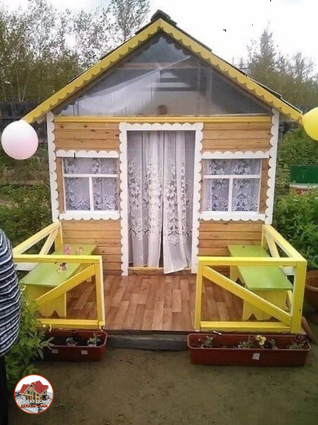 «Каждый ребенок хочет иметь свой летний домик». Строим сами. Проект из мини-бруса ??