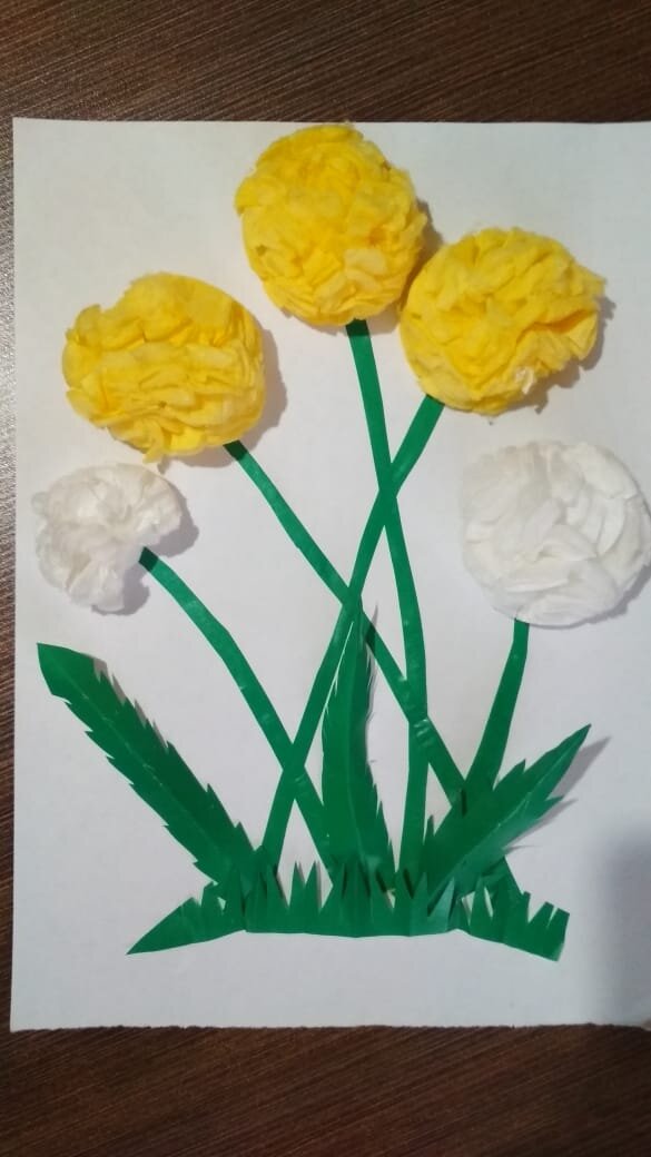 Одуванчики. В подарок на день рождения.