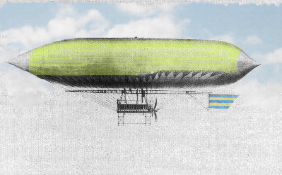 blimp ''Aeolus'' Paul Haenlein 1872