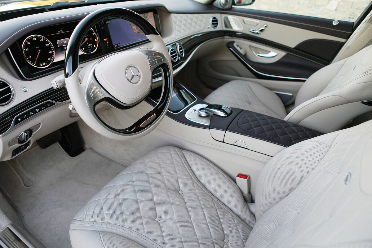 Mercedes Benz s500 White салон