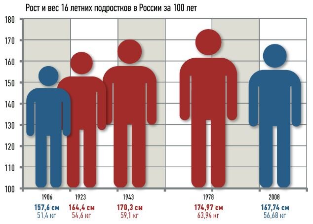 Рост в картинках человека