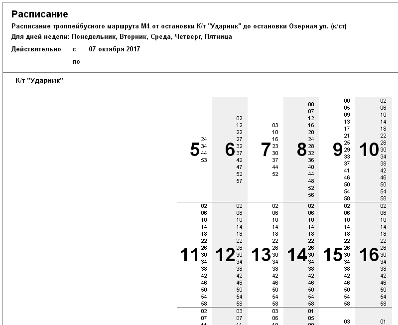 Расписание автобуса 66 пермь