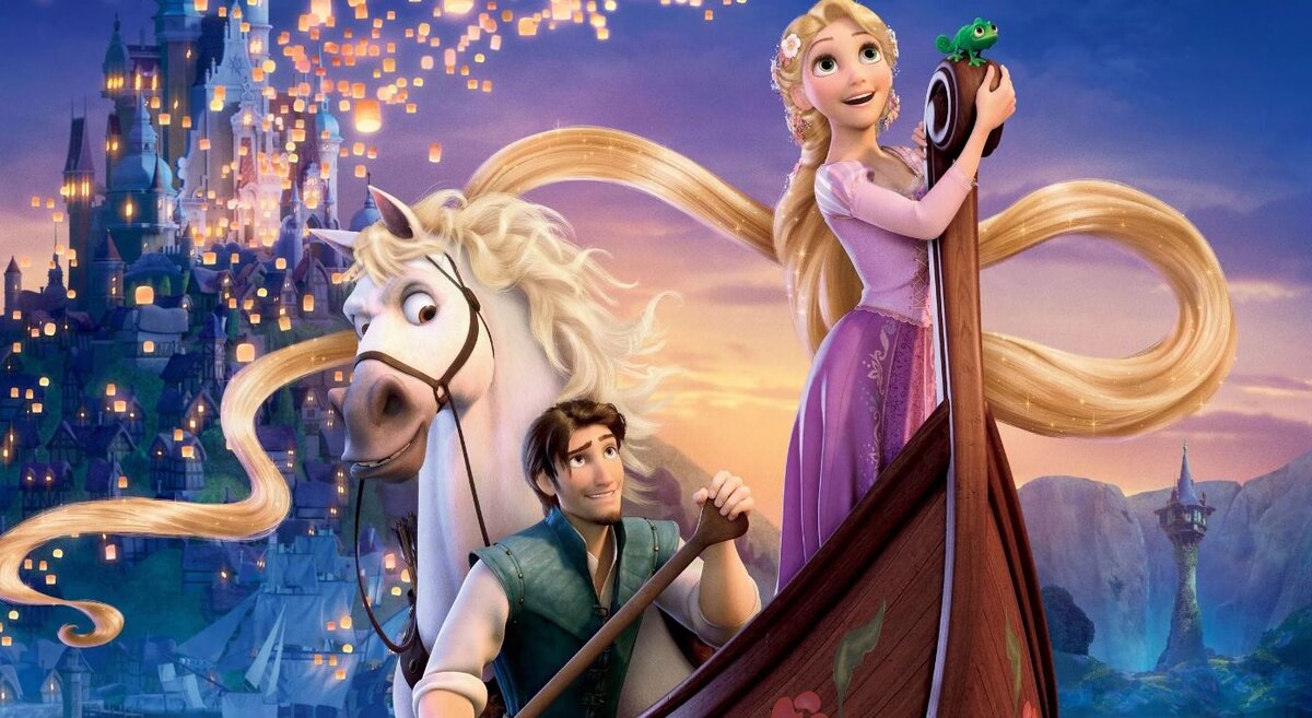 Кадр из мультфильма "Рапунцель"