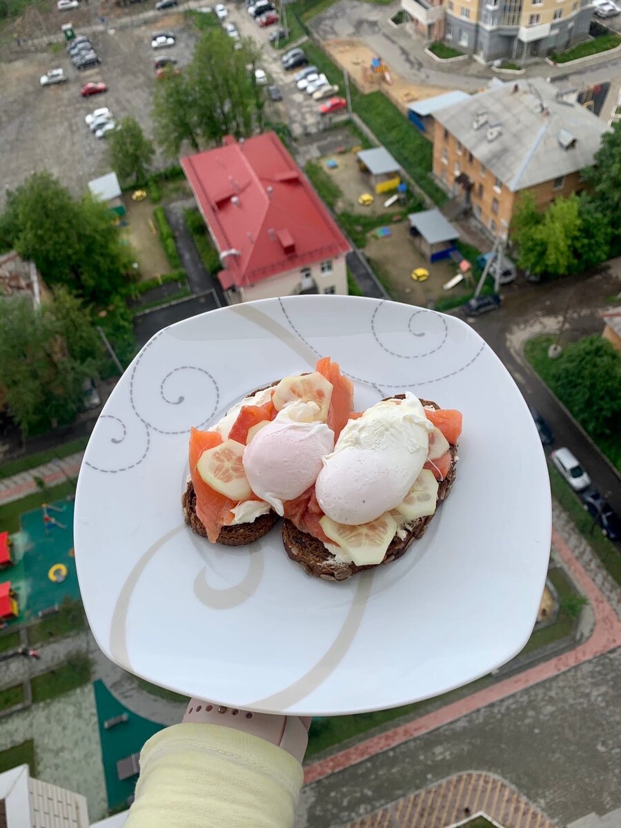 Мой самый любимый завтрак, жалко, что очень калорийный. 