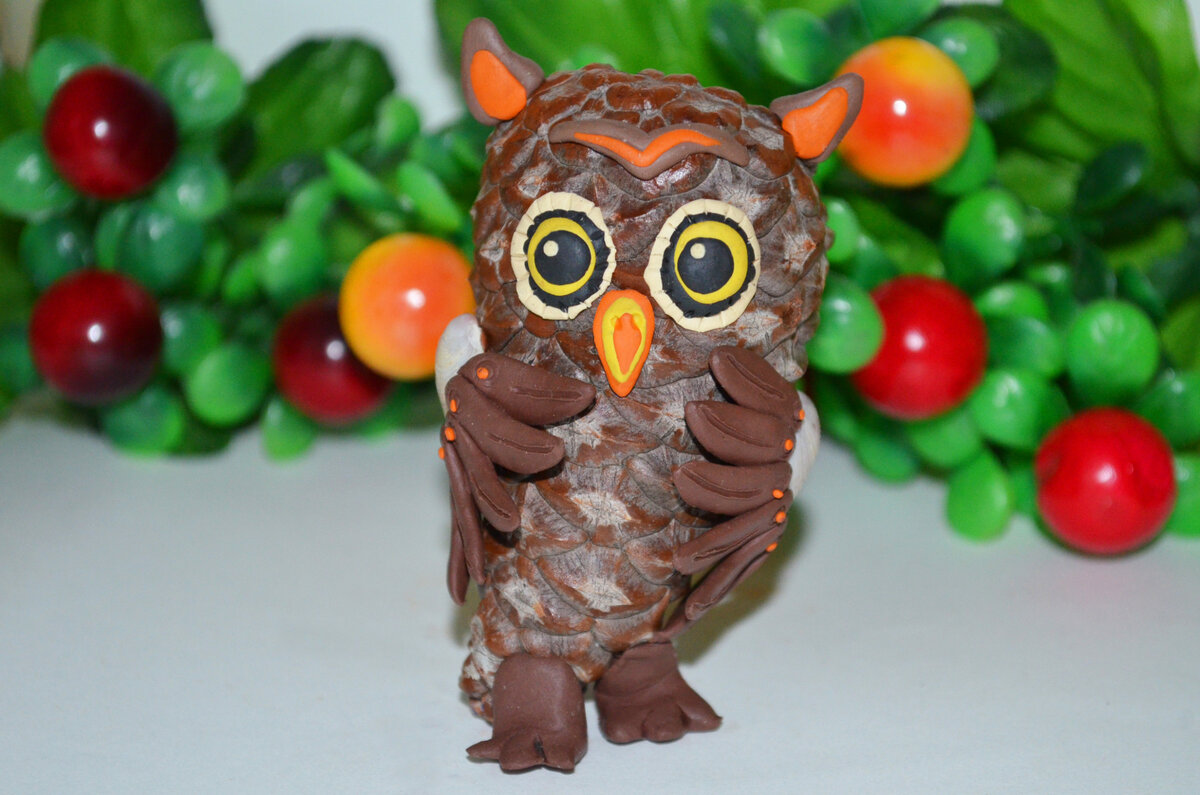 Сова из шишки, МК