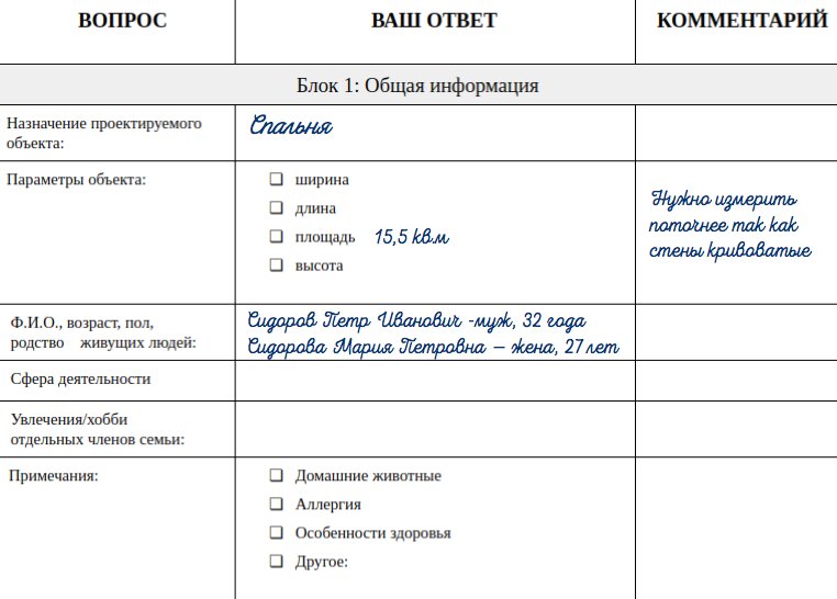 Образец тз для дизайнера