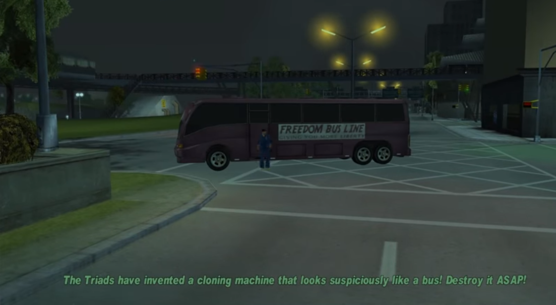 Один из измененных условий в задании, нужно не просто довести Тони Сиприани домой, но и уничтожить автобус триад.