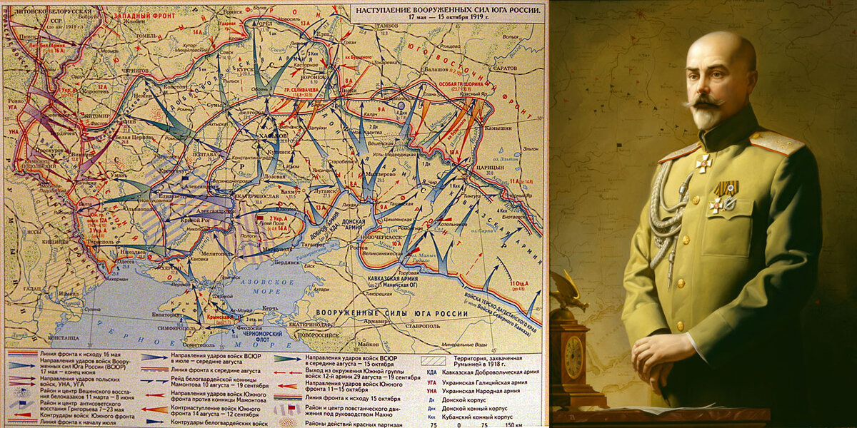А.И. Деникин и практическое воплощение его «Московской директивы».