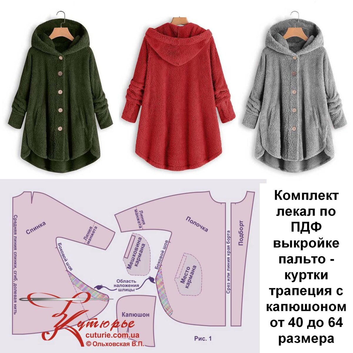 Лекала распечатываются из ПДФ файла в натуральную величину