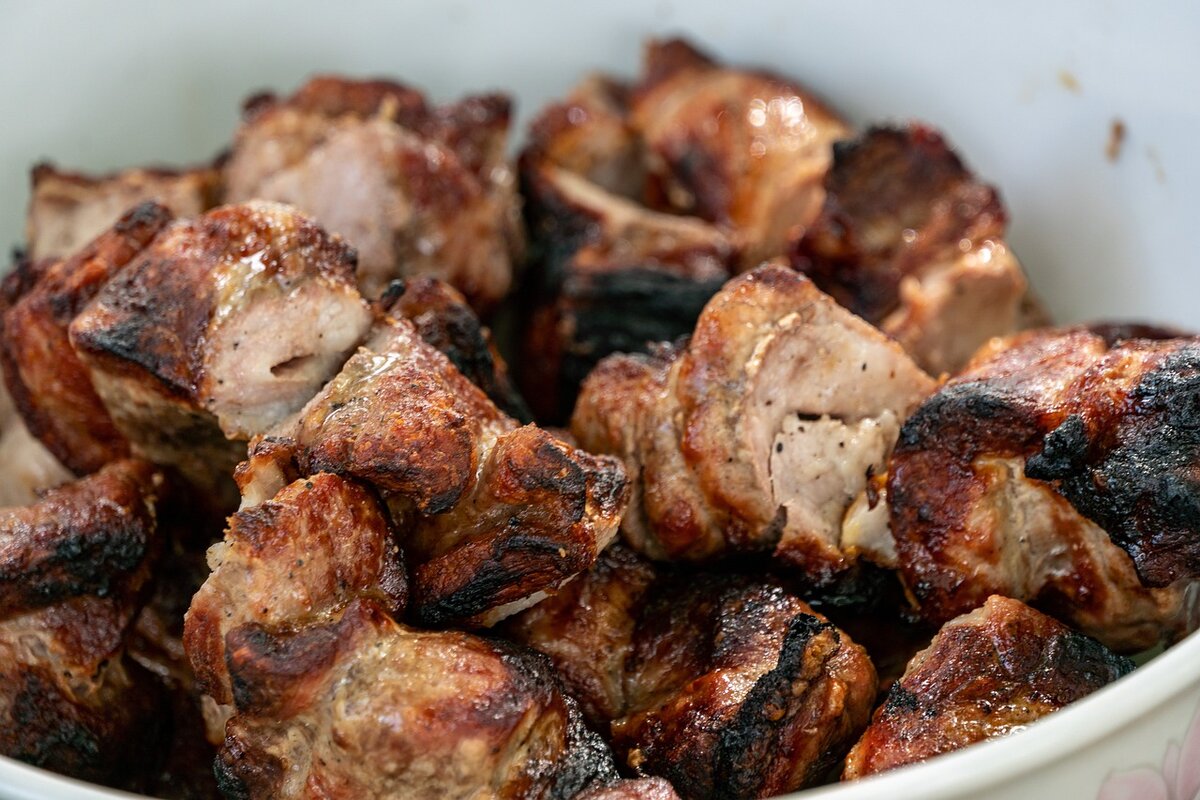 Мясо, приготовленное в тандыре