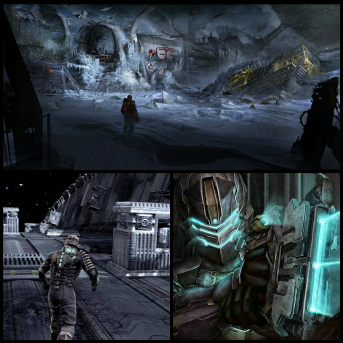  Коллаж подготовлен из скриншотов игр "Dead Space", взятых в группе "ВКонтакте", посвящённой данной серии