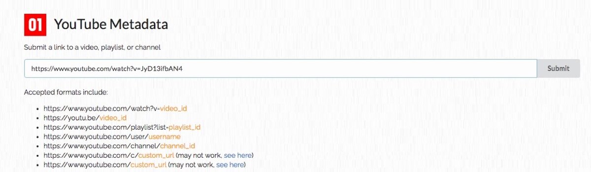 https://mattw.io/youtube-metadata/