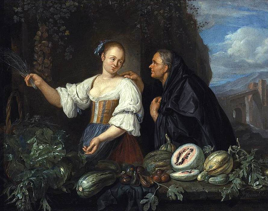 Якоб Торенвлит. Прдавщица фруктов. 1670-е гг.