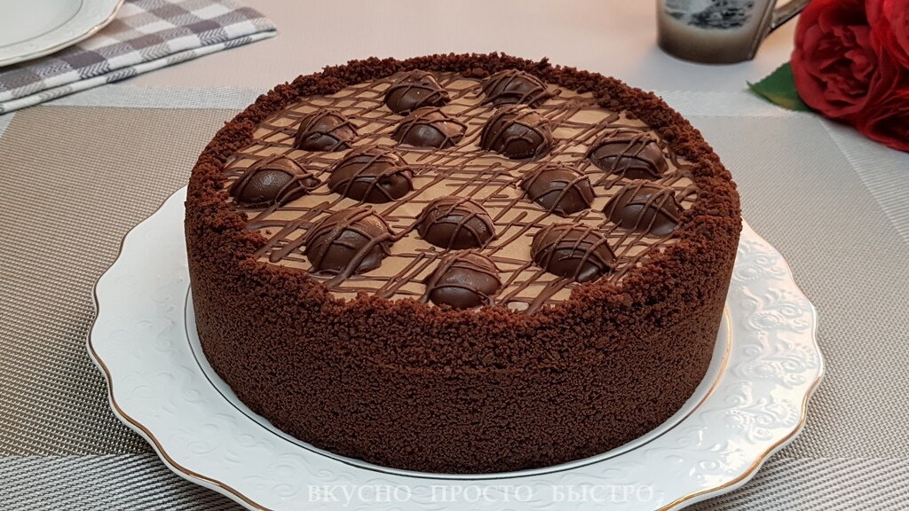 Торт-мороженое Вишня в шоколаде - рецепт на канале Вкусно Просто Быстро