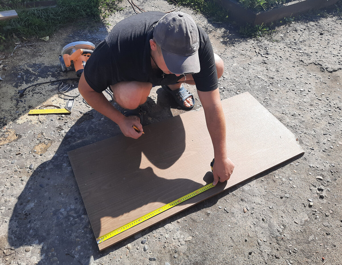 Отмеряю длину, высоту и ширину нашей фотозоны