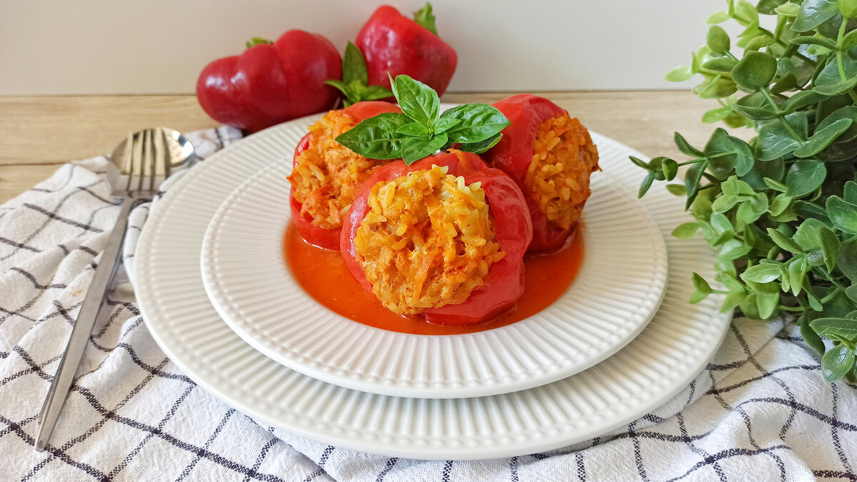 Фаршированные перцы в мультиварке